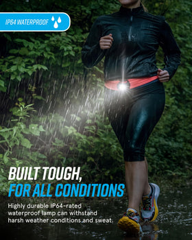 Versatile Nomad light usable as chest, waist, or clip-on on gear