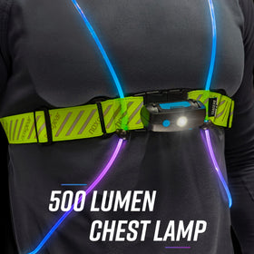 Noxgear Tracer chest lamp 500-lumen beam lights your path clearly