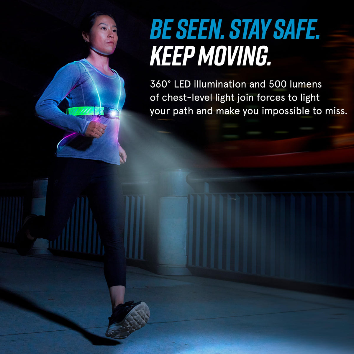 Tracer2 flashing modes provide eye-catching signals to motorists in low light.