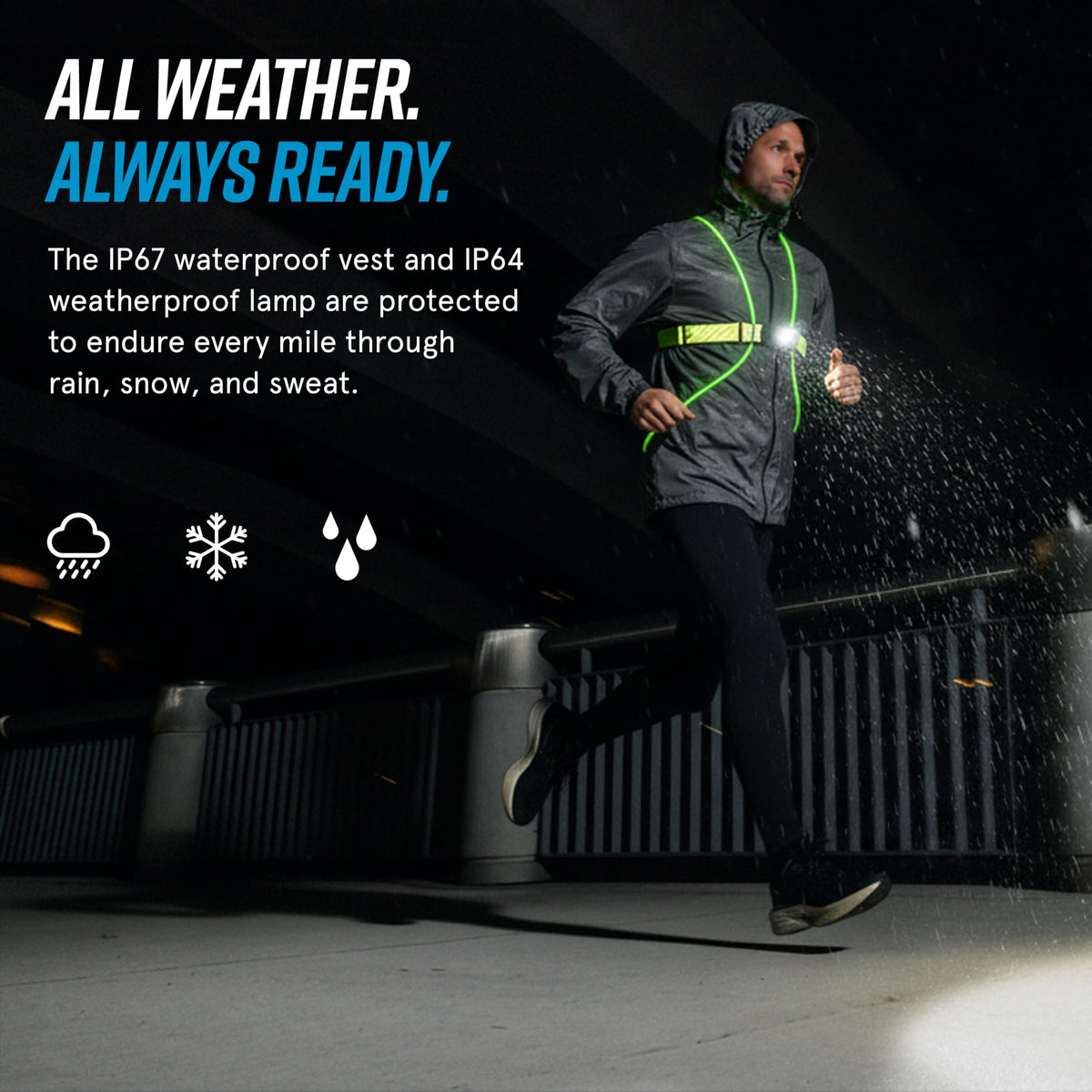 Ultra-lightweight vest reduces bulk during outdoor activities.