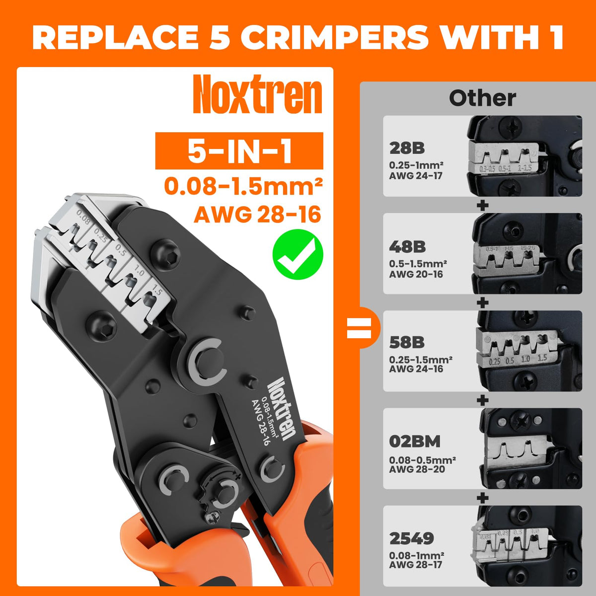 Noxtren ergonomic grip with anti-slip texture for comfortable use