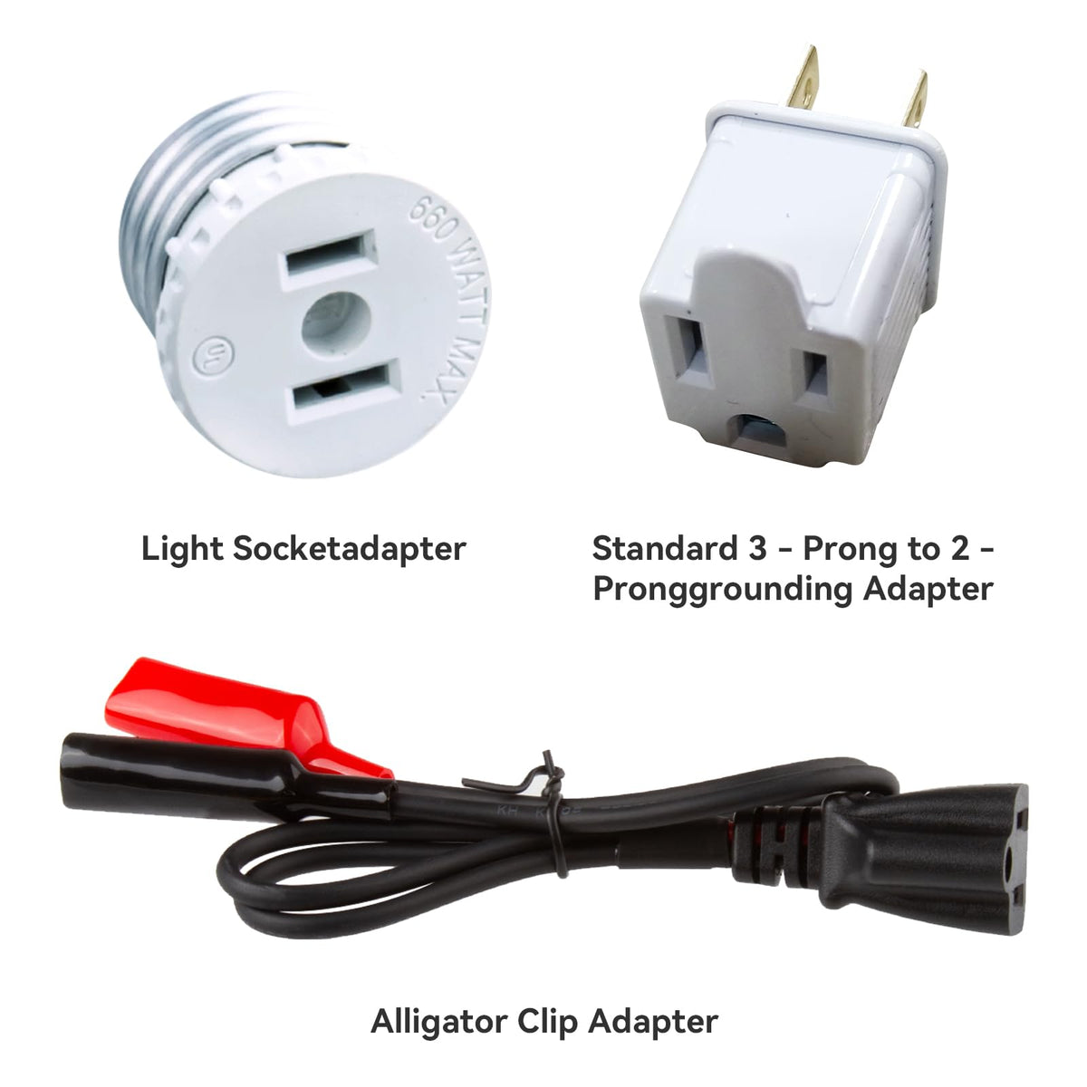 NOYAFA NF-827 accessory kit includes adapters for various fixtures