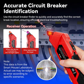 NOYAFA NF-827 transmitter and receiver guide breaker location
