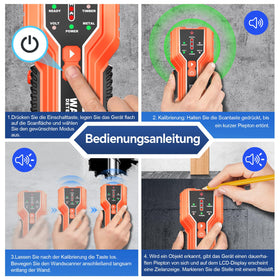 NOYAFA audible alarm and indicator light confirm safe targets during scanning.