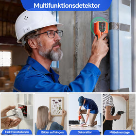 NOYAFA ergonomic grip wall scanner offers comfortable handling during extended use.