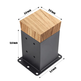 Nrspp post base top view highlights clean installation surface for stable mounting.