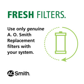 NSF-certified AO-MF-B-R label highlights chlorine reduction for cleaner water.