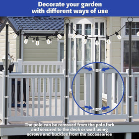 NSHWFW deck bracket installation demonstrates versatile mounting on hard surfaces.