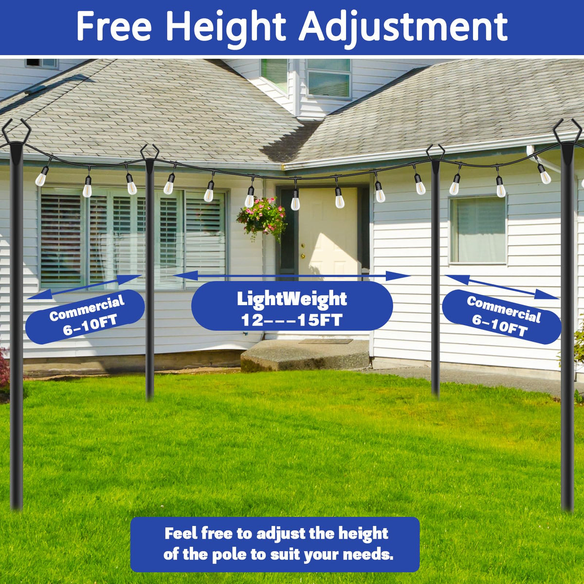 NSHWFW rustproof metal finish close-up highlights durable weather resistance.
