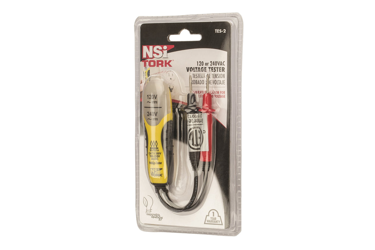 NSI TES-2 origin label close-up emphasizes United States origin