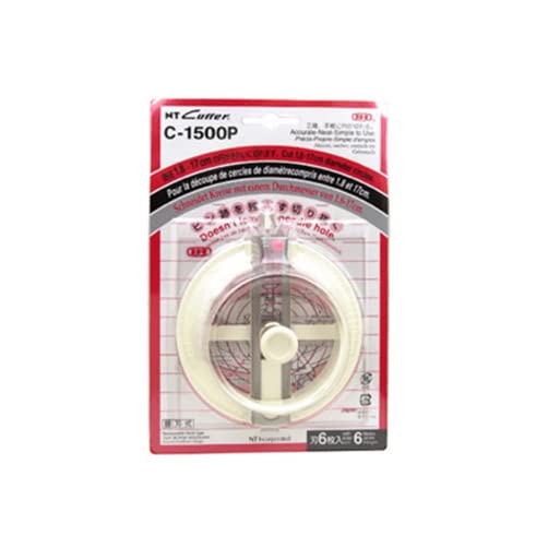 NT Cutter Circle Cutter includes blade storage and spare blades for convenient crafting