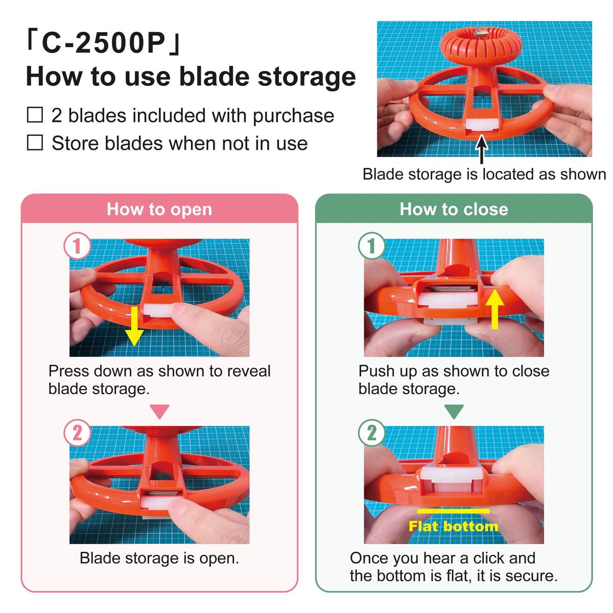 NT Cutter circle cutter includes blades for immediate replacements.