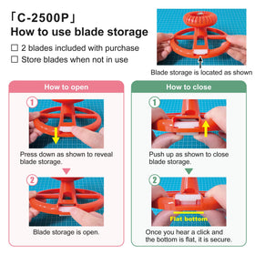 NT Cutter circle cutter includes blades for immediate replacements.