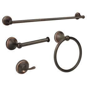 Ntipox 24in towel bar in antique bronze offers sturdy bathroom storage.
