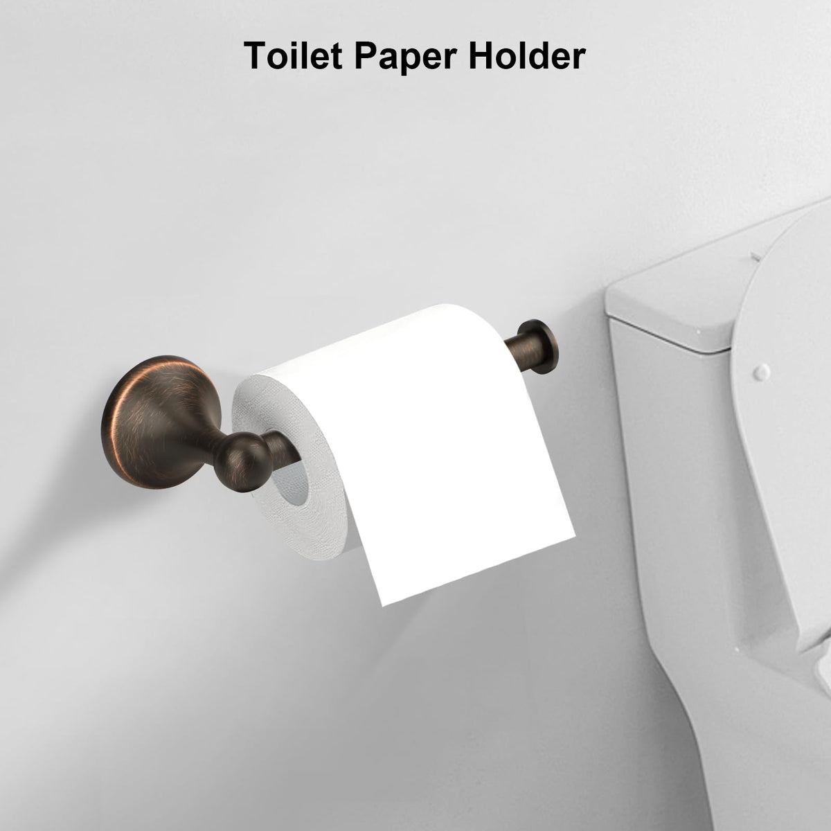 Ntipox toilet paper holder in oil rubbed bronze keeps essentials accessible.