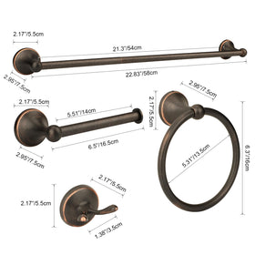 Ntipox adjustable 16/24in towel bar keeps towels tidy.