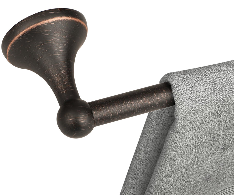 Ntipox antique bathroom towel bar 24-inch with oil rubbed bronze finish adds vintage charm