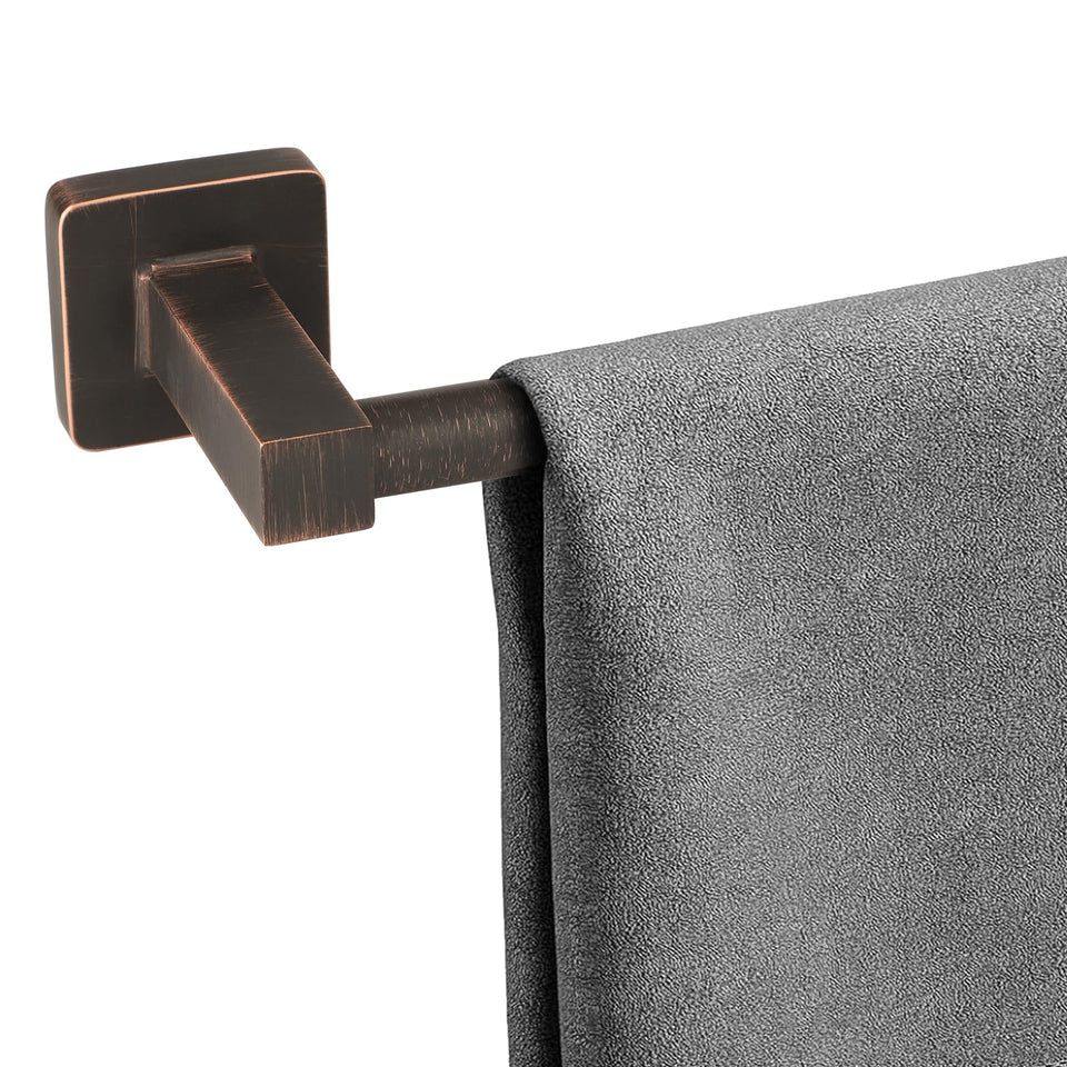 Ntipox antique bathroom towel bar 24 inch with oil rubbed bronze finish for a vintage look