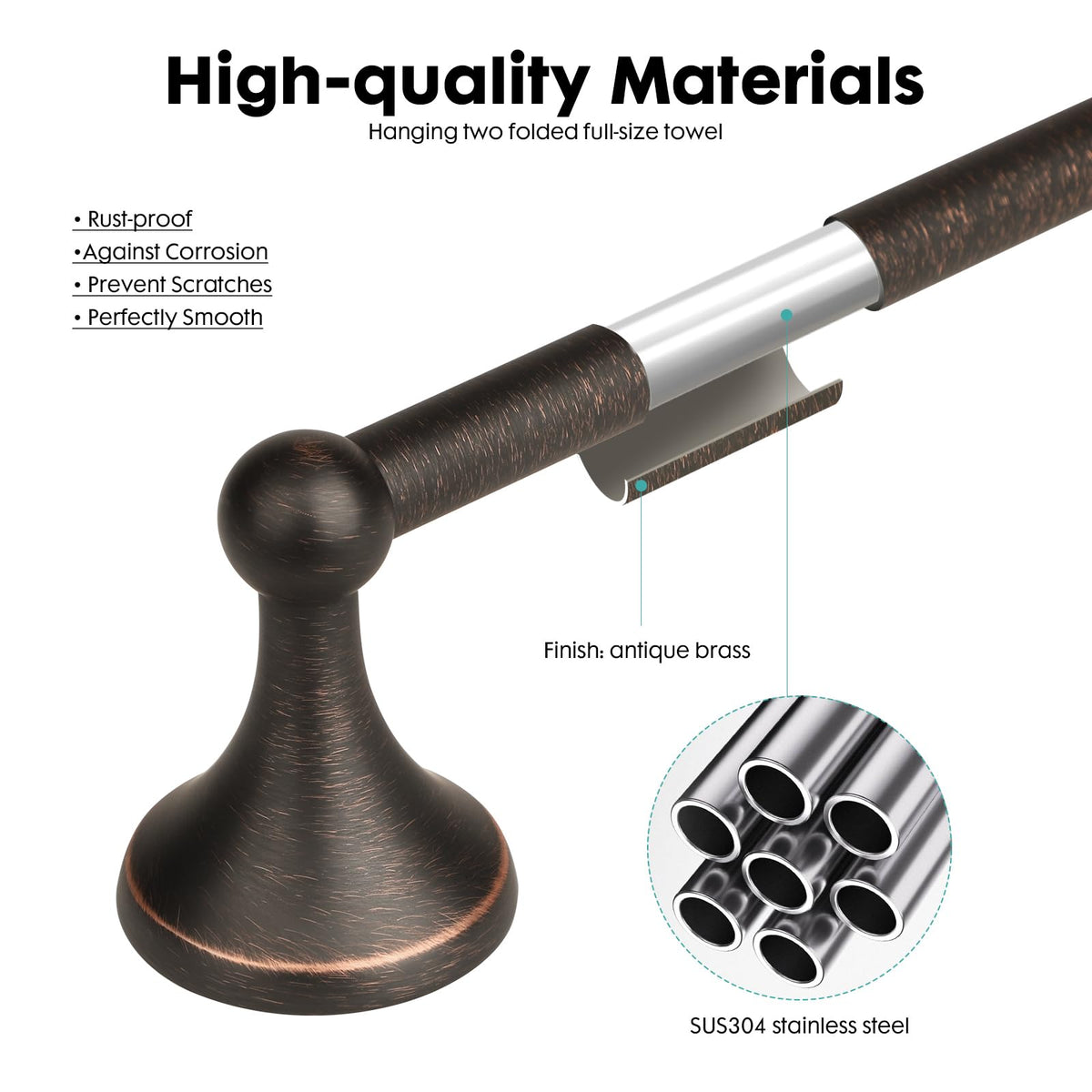 Ntipox close-up shows bronze finish and premium craftsmanship