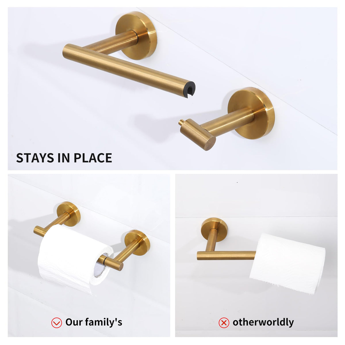 Ntipox hand towel holder set adds style and versatility