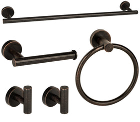 Ntipox oil rubbed bronze 24-inch towel bar mounted for durable daily use.