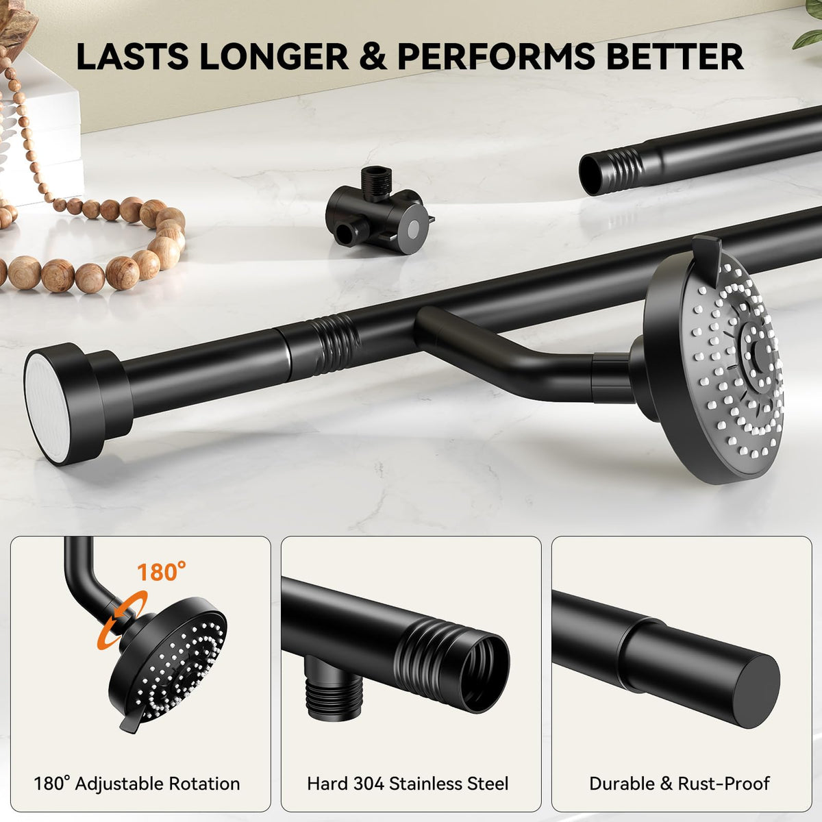 NTPN dual shower head 3 spray modes for customization