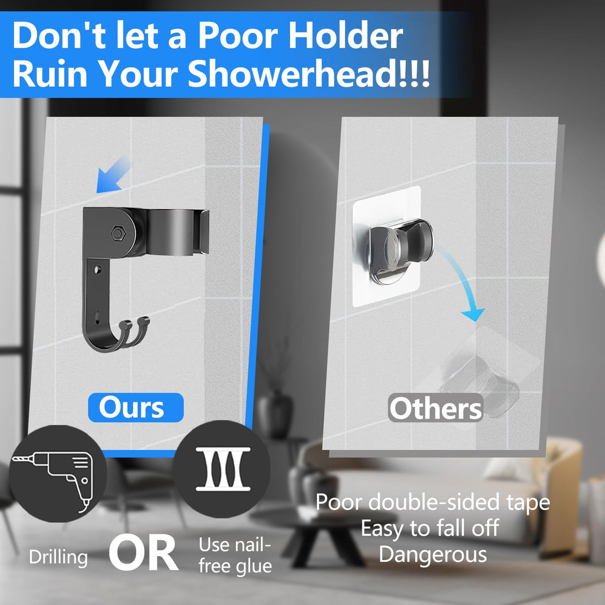 NTPN durable 304 stainless steel body resists rust in humid bathrooms