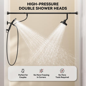 NTPN rust-resistant stainless steel shower heads resist stains for lasting shine.