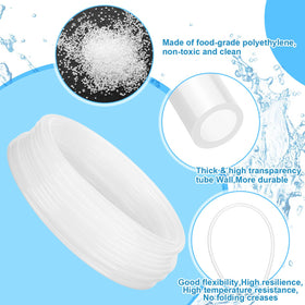 Nuanchu 1/4 inch ID x 3/8 inch OD tubing, durable 0.062 inch wall for reliable flow.