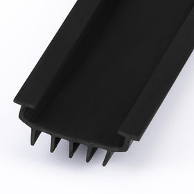 Nuanchu 36-inch U-shaped rubber door bottom seal ready for trimming to fit most doors.