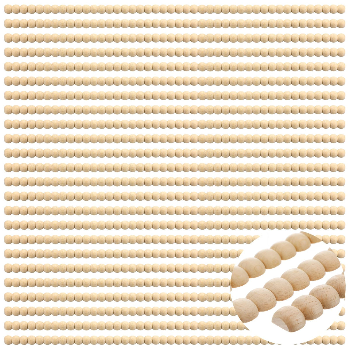Nuanchu beaded wood trim with half beads for elegant cabinet detailing.