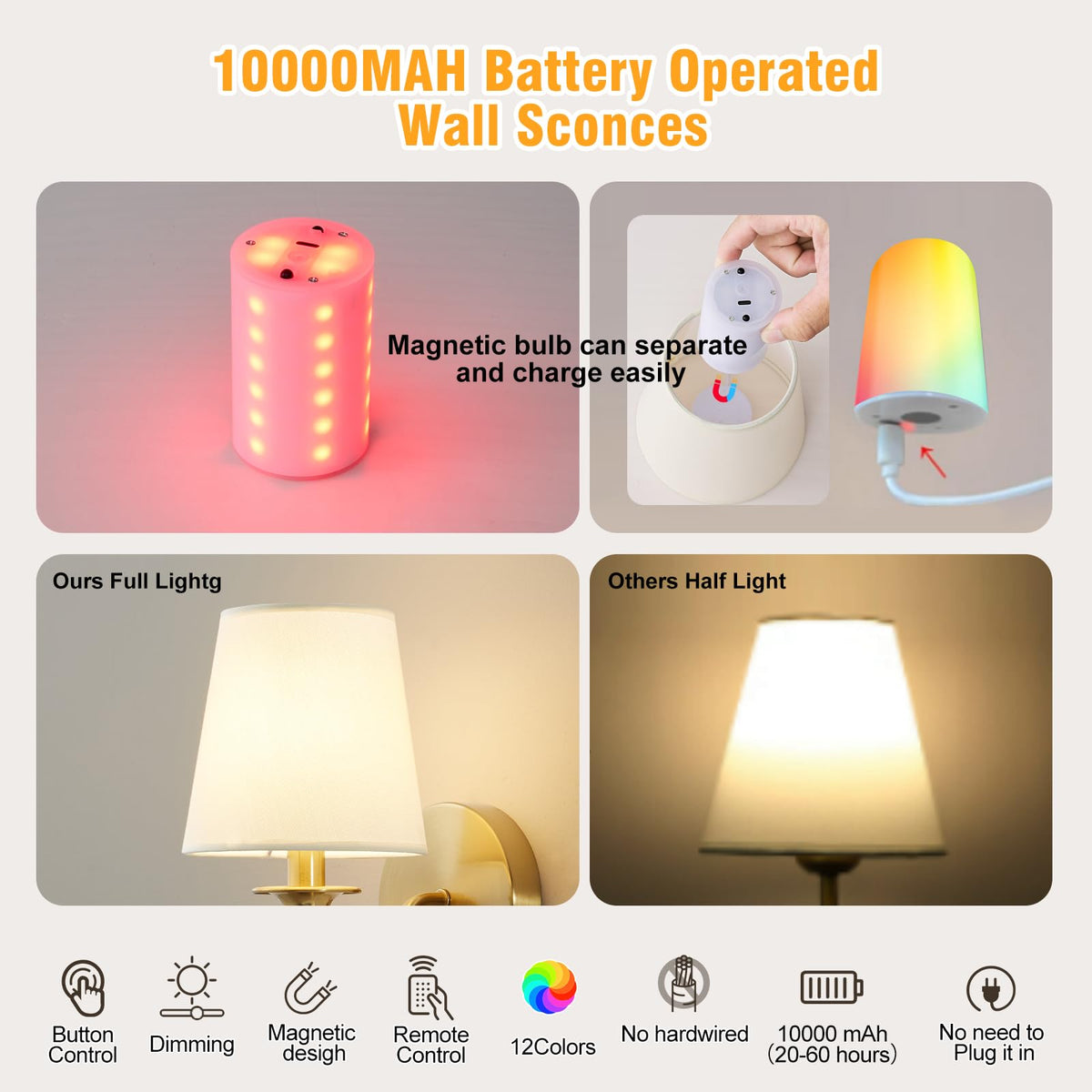Nuanshued bedroom and living room decor ideas with stylish lighting.