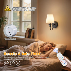 Nuanshued cordless installation shows wiring-free setup anywhere in your home.