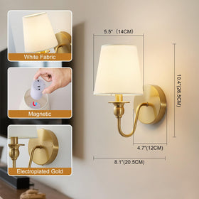 Nuanshued timer function wall sconce for relaxed evenings.