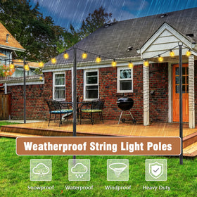NUERPO easy tool-free installation for quick outdoor setup.