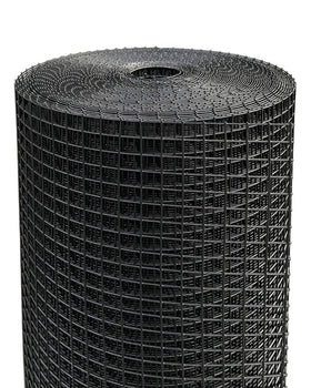 Nueve Deer black hardware cloth half-inch mesh roll used for durable garden fencing and enclosures