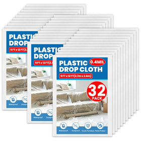 NUITPY drop cloth 9x12 covering furniture during painting projects