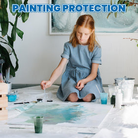 NUITPY polyethylene sheeting protects walls and ceilings from dust