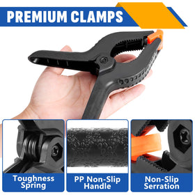 NUITPY heavy-duty clamp for woodworking, sturdy grip and reliable holds.