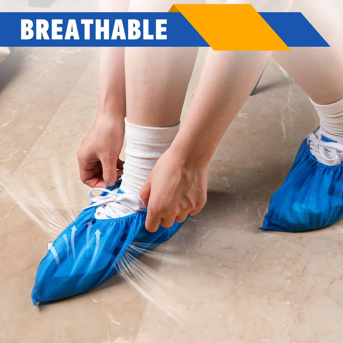 NUITPY lightweight yet durable shoe covers for comfortable long wear.