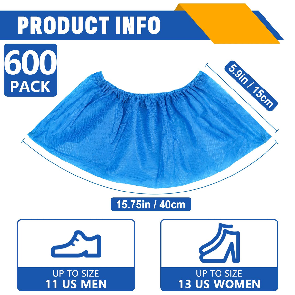 NUITPY non-woven fabric shoe covers offer breathable indoor protection.