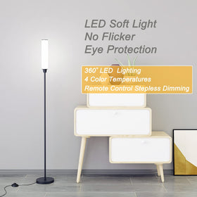 Nukanu floor lamp provides dimmable brightness from 10% to 100%.