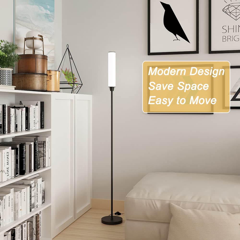 Nukanu floor lamp with sturdy base for safety near kids and pets.