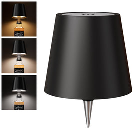 Nulmvic bottle lamp shade assembly accentuates bars and home decor with elegant lighting.