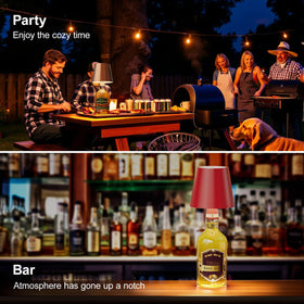 Nulmvic portable LED bottle light designed for versatile placement anywhere.