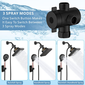 Nuodan 59-inch hose connected to wall mount holder for flexibility