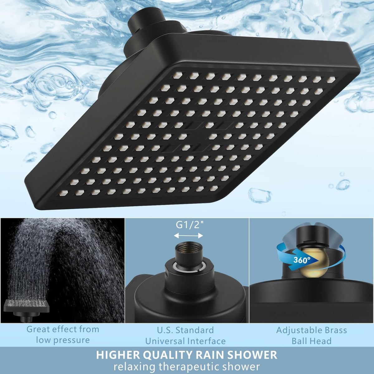 Nuodan matte black finish complements modern bathroom aesthetics