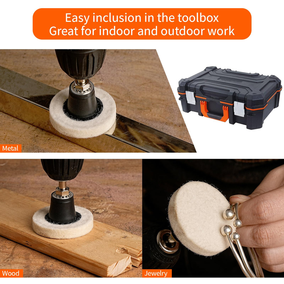 NuoDunco 2-inch quick-change disc for front-use finishing on larger areas.