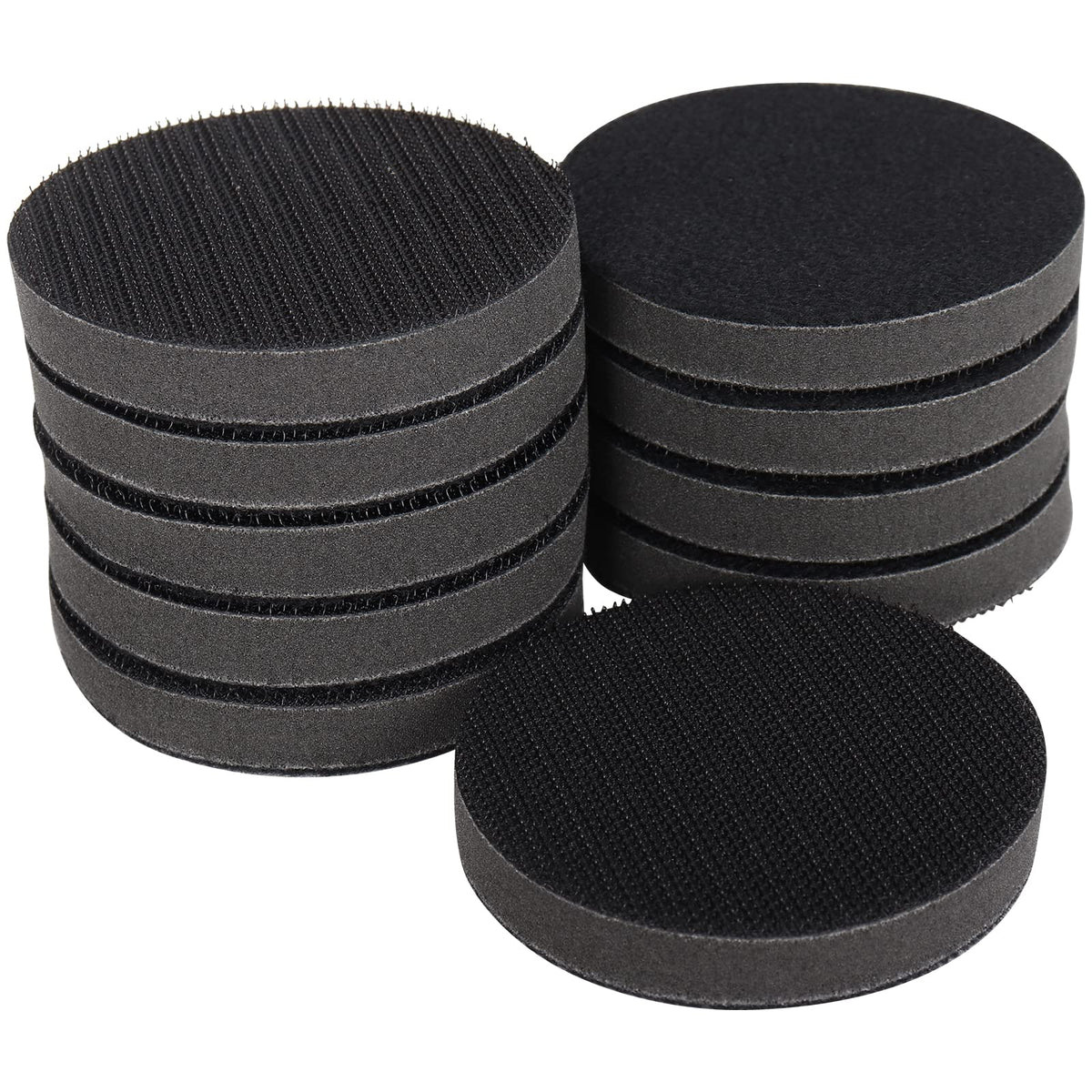 NuoDunco 3-inch interface pad close-up showing soft cushioning for smoother sanding