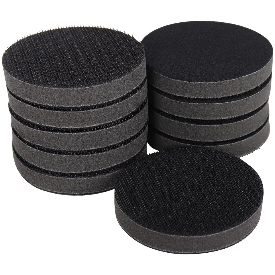 NuoDunco 3-inch interface pad close-up showing soft cushioning for smoother sanding